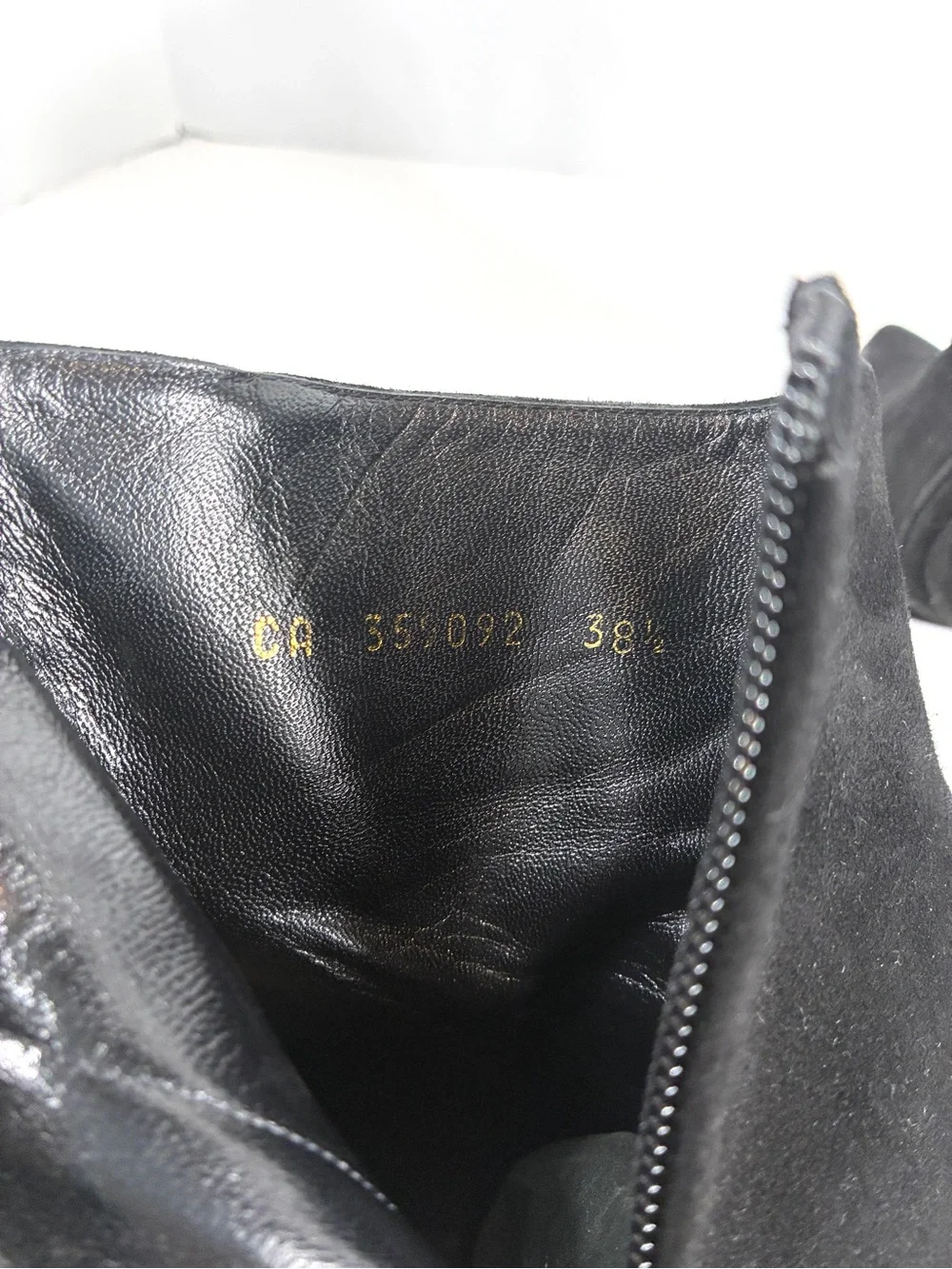 Saint Laurent Black Suede Ankle Boots Size 38.5 US 8.5